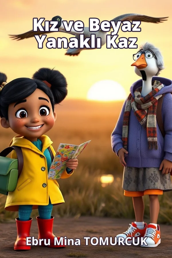 Kız ve Beyaz Yanaklı Kaz