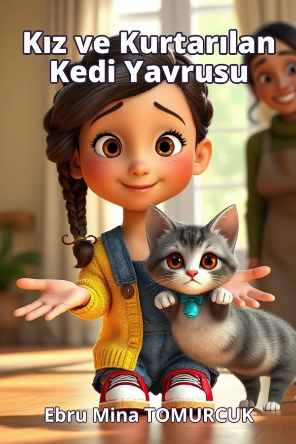 Kız ve Kurtarılan Kedi Yavrusu