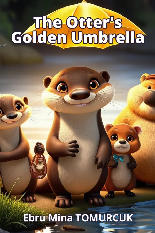 The Otter's Golden Umbrella