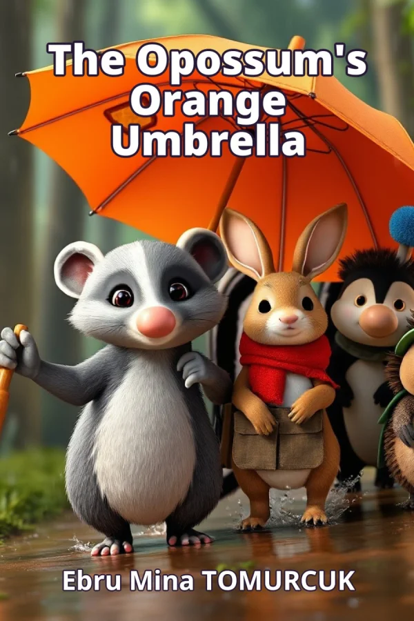The Opossum's Orange Umbrella