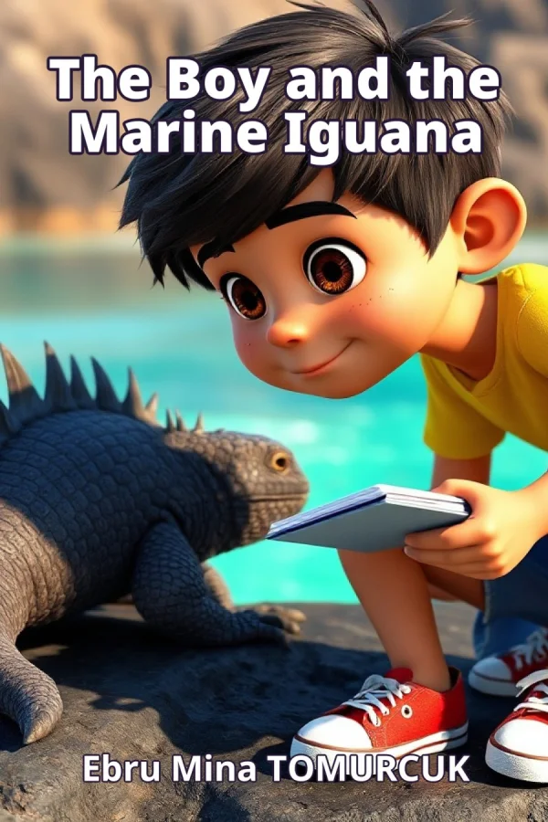 The Boy and the Marine Iguana